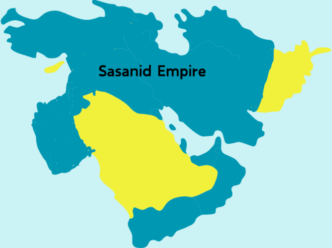 Sasanid Empire Map